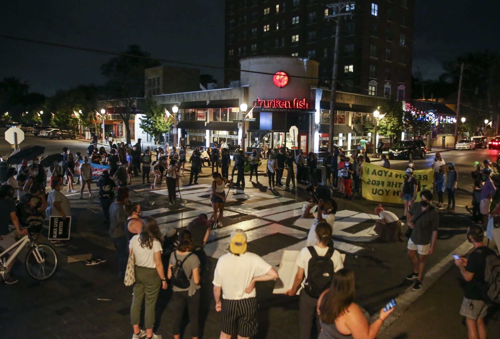 Protesters paint streets of Central West End
